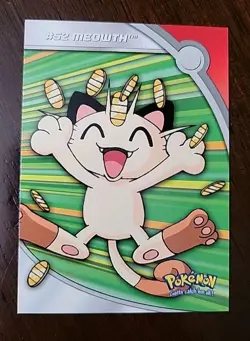 NM! HV9 #52 Meowth Heroes & Villains Topps TV Animation Series 2 Pokemon - Image 1