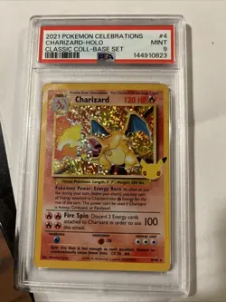 CHARIZARD PSA 9 2021 POKEMON CELEBRATIONS #4/102 CLASSIC COLL BASE HOLO - Image 1