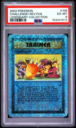 2002 POKEMON LEGENDARY COLLECTION #106 CHALLENGE!-REVERSE FOIL PSA 6 - Image 1