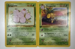 Exeggutor 35/64 1st edition Exeggcute 52/64 1st Edition Jungle Pokemon HP DMG - Image 1
