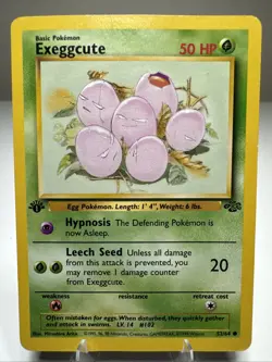 Exeggutor 35/64 1st edition Exeggcute 52/64 1st Edition Jungle Pokemon HP DMG - Image 3