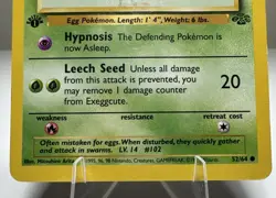 Exeggutor 35/64 1st edition Exeggcute 52/64 1st Edition Jungle Pokemon HP DMG - Image 5