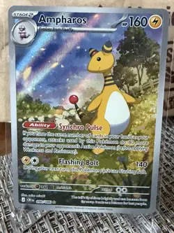 Pokemon TCG Chaos Rising Ampharos Illustration Rare Holo 090/086 Mint - Image 2