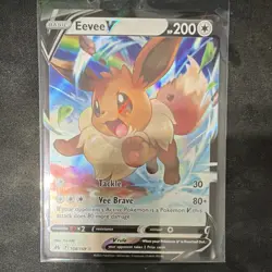 Pokemon Eevee V 108/159 Crown Zenith Ultra Rare Holo English 200 HP Basic - Image 1