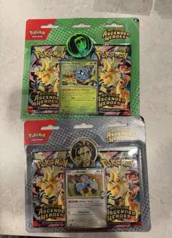Pokemon Ascended Heroes Sealed Booster Packs Promo Erika Tangela Larry Komala - Image 1