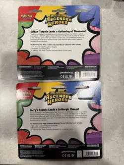 Pokemon Ascended Heroes Sealed Booster Packs Promo Erika Tangela Larry Komala - Image 2