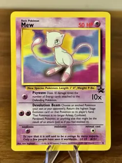 Pokemon TCG Mew Black Star Promo #8 Vintage 1999-2000 WOTC NM - Image 1