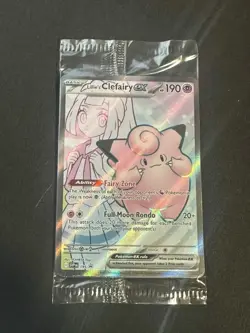 Pokemon LILLIE'S CLEFAIRY EX SVP 195 Journey Together FULL ART PROMO - Sealed - Image 1