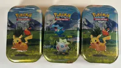 Pokemon TCG Mega Evolution Ascended Heroes Mini Tins Factory Sealed 3X Tins - Image 1