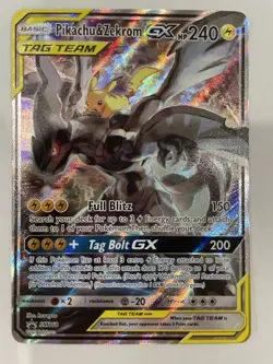 Pikachu & Zekrom GX SM168 Sm Sun & Moon Holo Pokemon TCG - Image 1