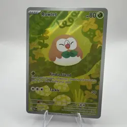 Rowlet 90/88 Illustration Rare, Perfect Order, Full Art Holo, Pokemon TCG, NM - Image 1