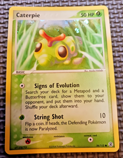2004 Pokemon FireRed & LeafGreen #56 Caterpie Reverse Holo LP+ - Image 1
