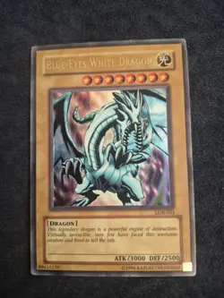 Konami Blue-Eyes White Dragon LOB-EN001 Ultra Rare Unlimited ATK 3000 DEF - Image 1