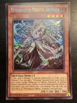 Mitsurugi No Mikoto, Aramasa (SECRET RARE) L26D-ENM06 (MINT) 1st Ed Yu-Gi-Oh! - Image 1