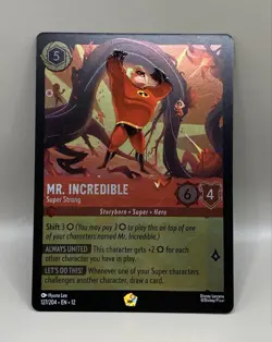 Disney Lorcana TCG Mr. Incredible FOIL - Super Strong 127/204 - Image 1