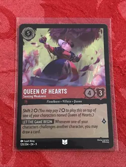 FOIL Disney Lorcana: Fabled - Queen Of Hearts - Sensing Weakness - 120/204 FOIL - Image 1