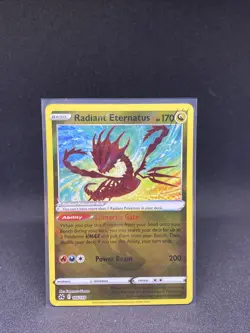 Pokemon TCG Radiant Eternatus Crown Zenith 105/159 Holo Radiant Rare - Image 1