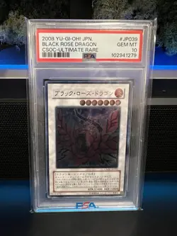 2008 YU-GI-OH! JPN CSOC-CROSSROADS OF CHAOS #JP039 BLACK ROSE DRAGON PSA 10 - Image 1