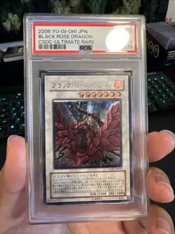 2008 YU-GI-OH! JPN CSOC-CROSSROADS OF CHAOS #JP039 BLACK ROSE DRAGON PSA 10 - Image 3