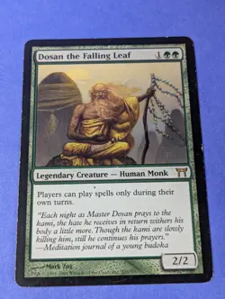 MTG Magic: Champions of Kamigawa: Dosan the Falling Leaf #205/306 Rare - MP - Image 1