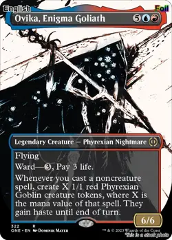 Ovika, Enigma Goliath (Showcase) [ONE - 322] Foil Phyrexia: All Will Be One - Image 1