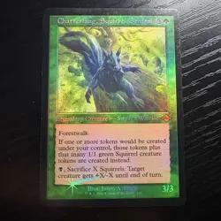 Chatterfang, Squirrel General Retro Frame Mythic Foil Etched MTG Modern #410 LP - Image 1