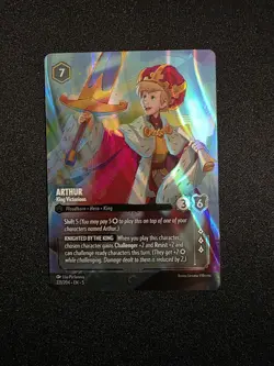 Arthur - King Victorious (Enchanted) - Holofoil Lorcana Shimmering Skies - Image 1