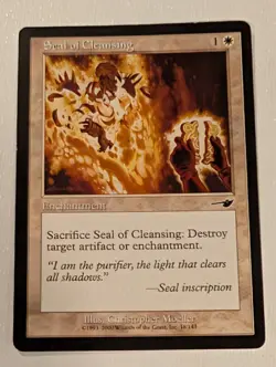 Seal of Cleansing - Nemesis - Magic the Gathering MTG - Image 1