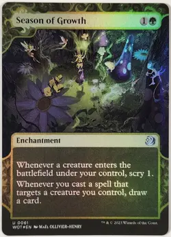 MTG - Season of Growth - Foil - WOT 0061 - Wilds of Eldraine - Magic - Image 1