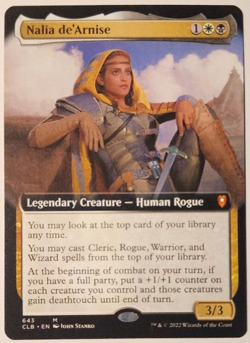 MTG - Nalia de'Arnise - Extended Art - CLB 643 - Battle for Baldur's Gate Magic - Image 1