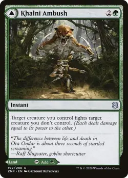MTG - Khalni Ambush - ZNR 192/280 - Zendikar Rising - Magic the Gathering - Image 1