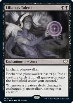 MTG - Liliana's Talent - MOC 0076 - March of the Machine - Rare - Magic - Image 1