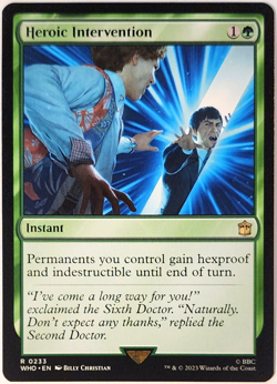 MTG - Heroic Intervention - WHO 0233 - Doctor Who - Rare - Magic the Gathering - Image 1