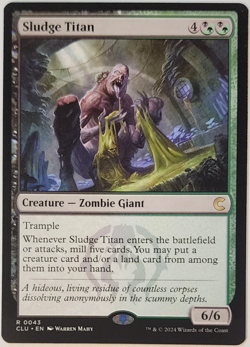 MTG - Sludge Titan - CLU 0043 - Ravnica: Clue Edition - Rare Magic the Gathering - Image 1