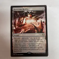 Desecrate Reality Commander Masters #714 Rare - Image 1