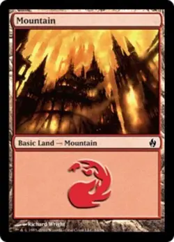 4x Mountain (34) - Foil ~ Near Mint Premium Deck Series: Fire & Lightning MTG Ma - Image 1