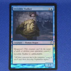 Invisible Stalker 60 Uncommon Innistrad Magic: The Gathering Foil Lightly Played - Image 1