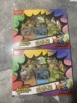 🔥(2) Pokemon Ascended Heroes First Partner Deluxe Pin Collection Sealed New 🔥 - Image 2