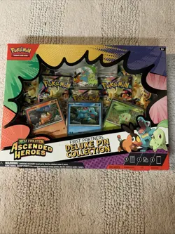 Pokemon Ascended Heroes First Partner Deluxe Pin Collection Sealed New - Image 1