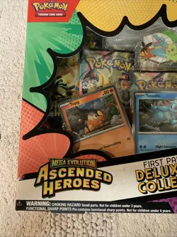 Pokemon Ascended Heroes First Partner Deluxe Pin Collection Sealed New - Image 2