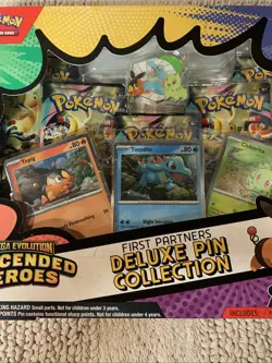 Pokemon Ascended Heroes First Partner Deluxe Pin Collection Sealed New - Image 3