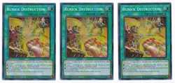 Yugioh Runick Destruction TAMA-EN031 Super Rare X3 Playset - Image 1