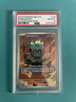 POKEMON 2025 MEG EN-MEGA EVOLUTION ILLUSTRATION RARE #146 MARSHADOW PSA 10 - Image 1