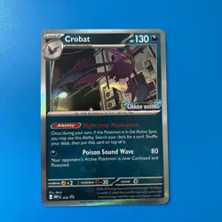 Pokemon Chaos Rising Pre Release Stamped Promo Crobat MEP 076 - Image 1