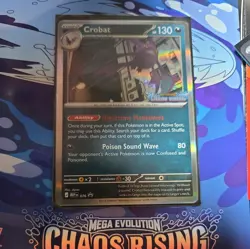 Pokemon Chaos Rising Pre Release Stamped Promo Crobat MEP 076 - Image 1