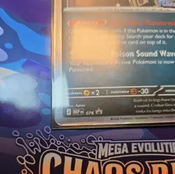 Pokemon Chaos Rising Pre Release Stamped Promo Crobat MEP 076 - Image 5