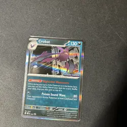 Pokemon Chaos Rising Crobat Pre-Release Stamped Promo Holo - Image 2