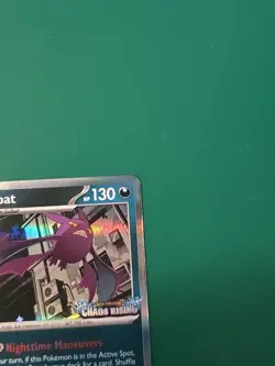 Pokemon Chaos Rising Pre Release Stamped Promo Crobat MEP 076 - Image 3
