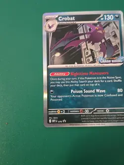 Pokemon Chaos Rising Pre Release Stamped Promo Crobat MEP 076 - Image 5