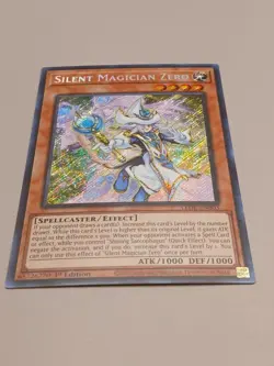 Yugioh Silent Magician Zero LEDE-EN003 Secret Rare 1st Ed NM - Image 1